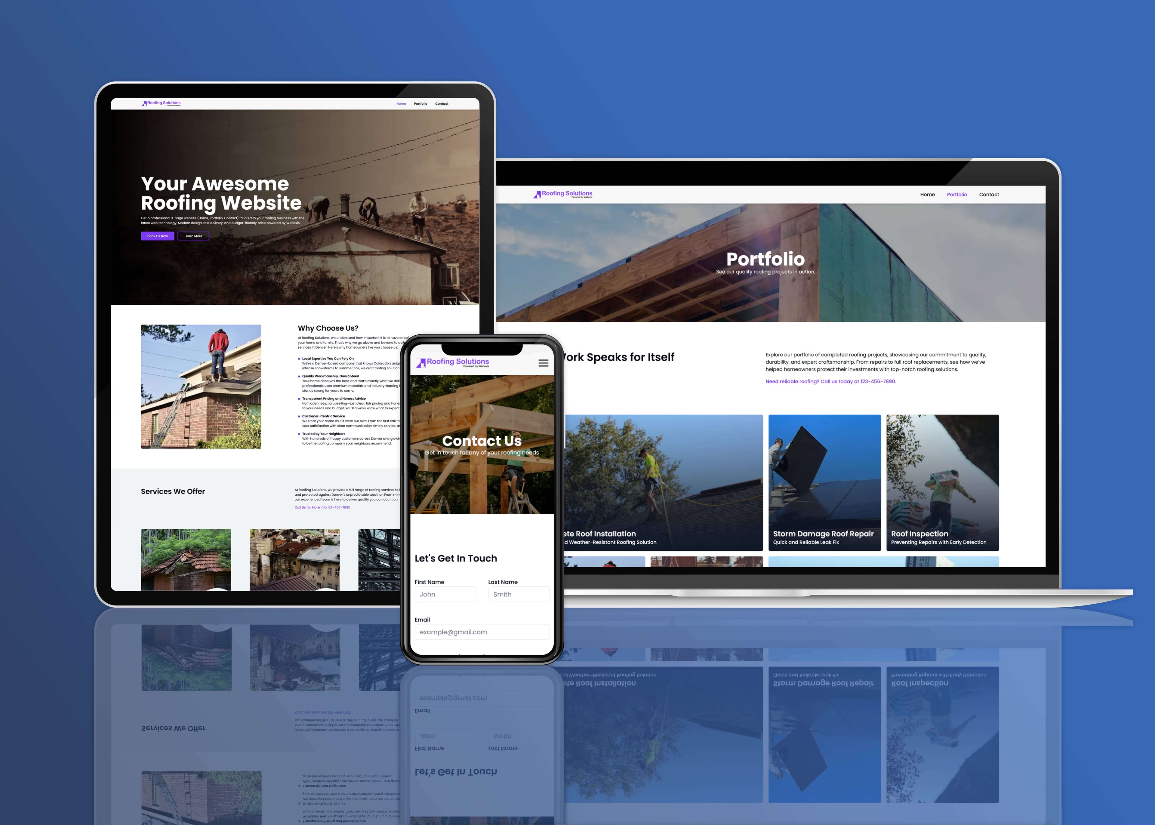 Roofing Website Design Case Study image